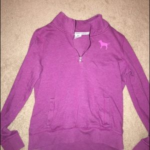Pink quarter zip