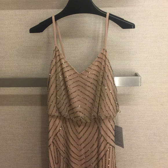 Adrianna Papell beaded gown