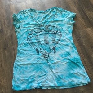 Tie dye vneck