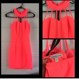 Hot pink Charolette Russe dress