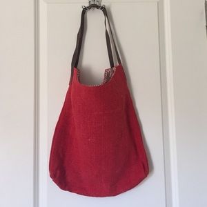 Crimson Red Tote Bag