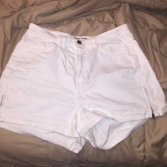American Apparel white shorts