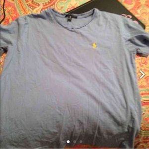 Blue polo shirt