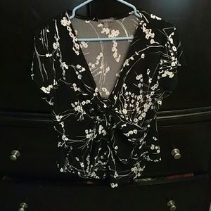 Black stretchy blouse