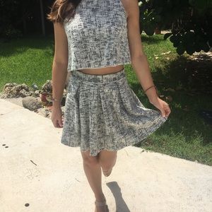 Two Piece Crop top and Skirt!