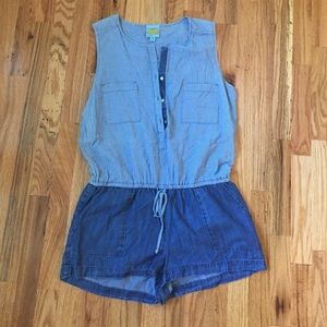 C&C California Medium Chambray Romper