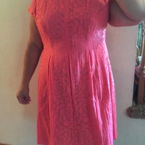 Lined plus size dress
