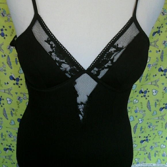 ModCloth Dresses & Skirts - Sexy, sheer / solid black dress,  Mystic