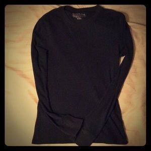 Black long sleeve shirt.