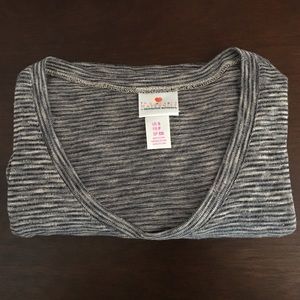 Two Hearts Maternity Striped Cotton Shirt (S)