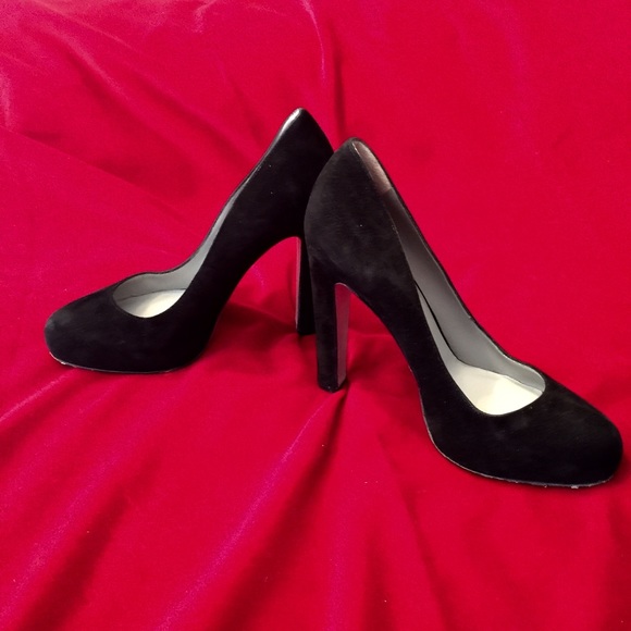 Sergio Rossi Black Suede 4-1/2"Pumps