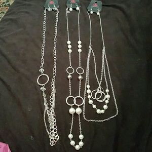 Necklaces and earrings
