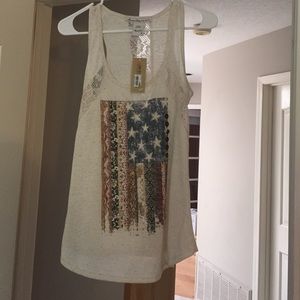 Brand new American flag shirt