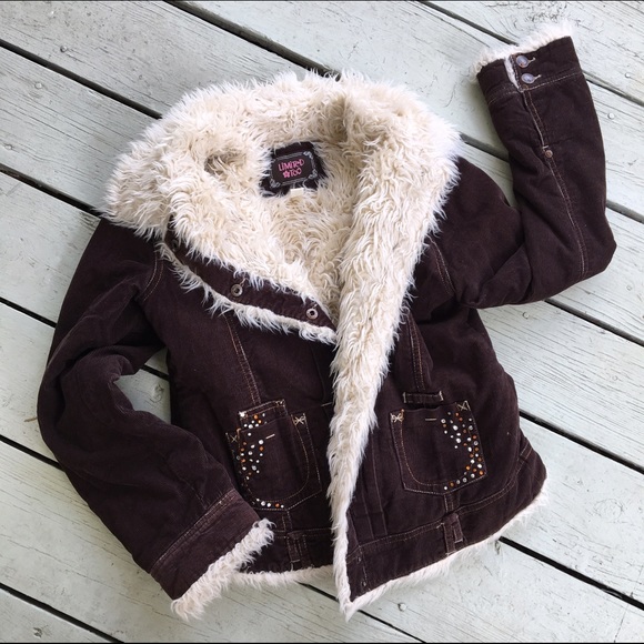 Limited Too Brown Cord Jacket