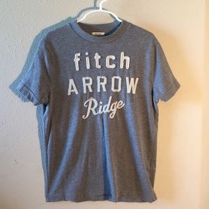 Kids Grey Abercrombie and Fitch Tee