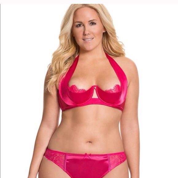 NWOT Super Sexy pink halter bra!