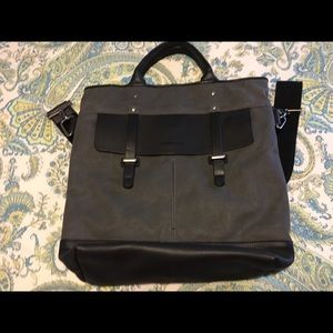 Timbuk2 Leather handled and bottom computer tote