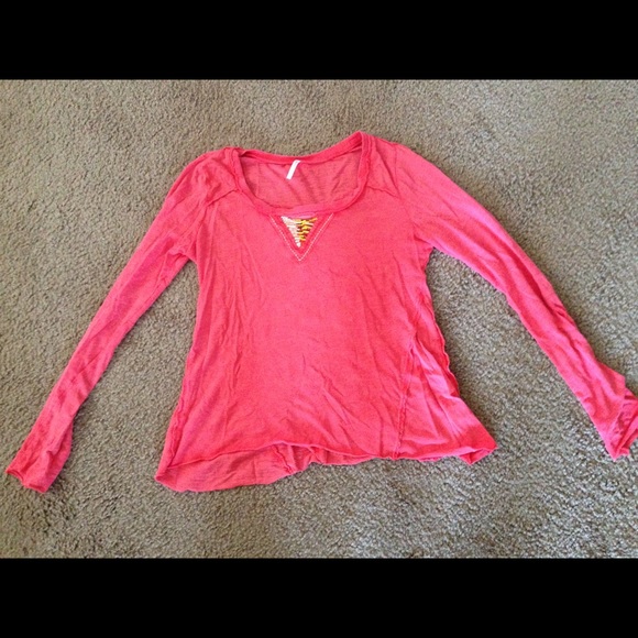 Free People Coral Top