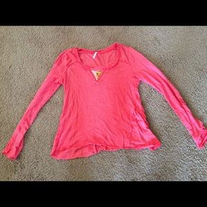 Free People Coral Top