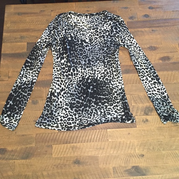 Express Tops - Fun animal print Express long sleeve shirt!