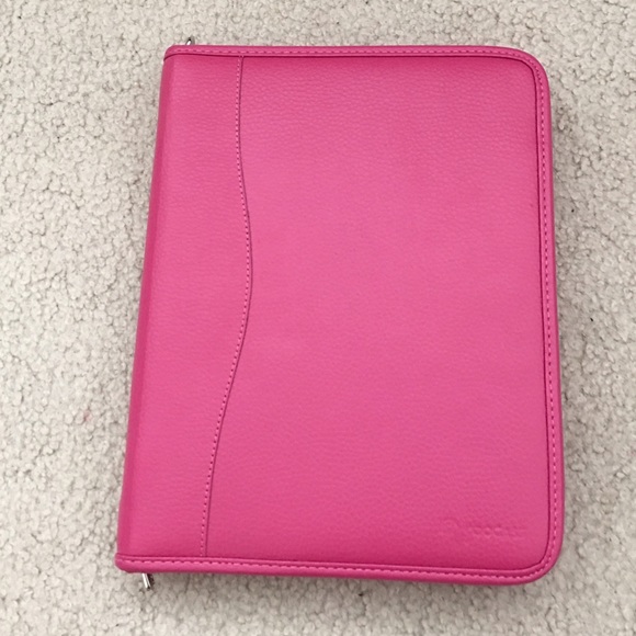 Pink leather iPad case
