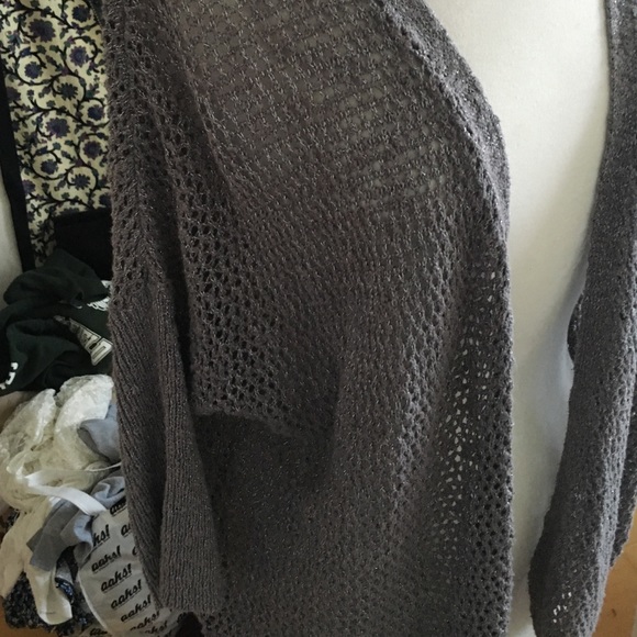 Grey slouchy knit cardigan - Picture 2 of 3
