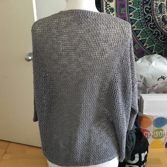Grey slouchy knit cardigan - Picture 3 of 3