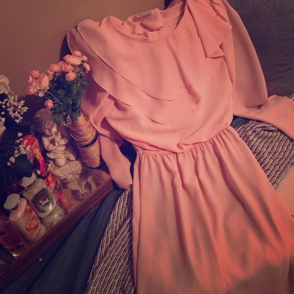 Vintage Pale Pink Dress - Picture 1 of 1