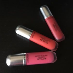 Three Revlon Matte Lipcolor