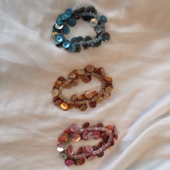 Shell bracelets