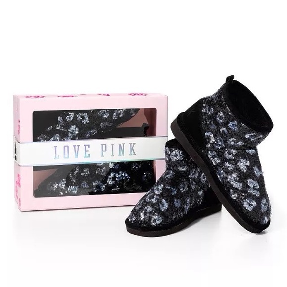 Victoria's Secret pink bling slippers