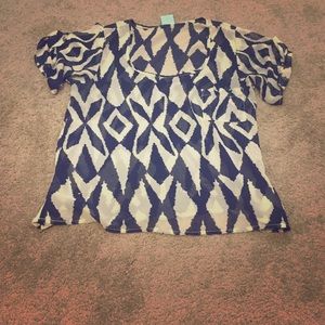 Tribal print blouse
