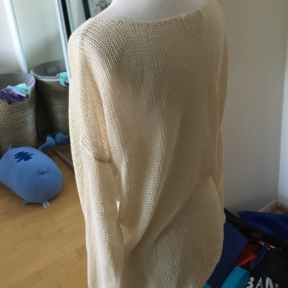 Slouchy cream knit cardigan - Picture 2 of 2