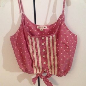 Polka dot crop top