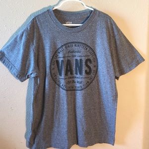 Kids Grey Vans Short Sleeve Tee