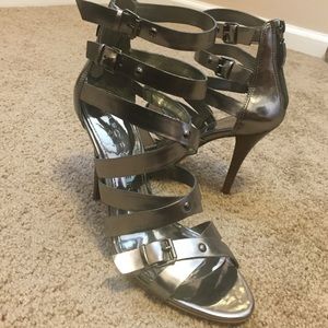 Silver Marc Fisher Heels