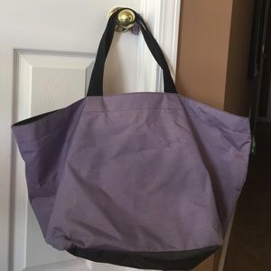 Jumbo lavender and gray Herve Chapelier tote