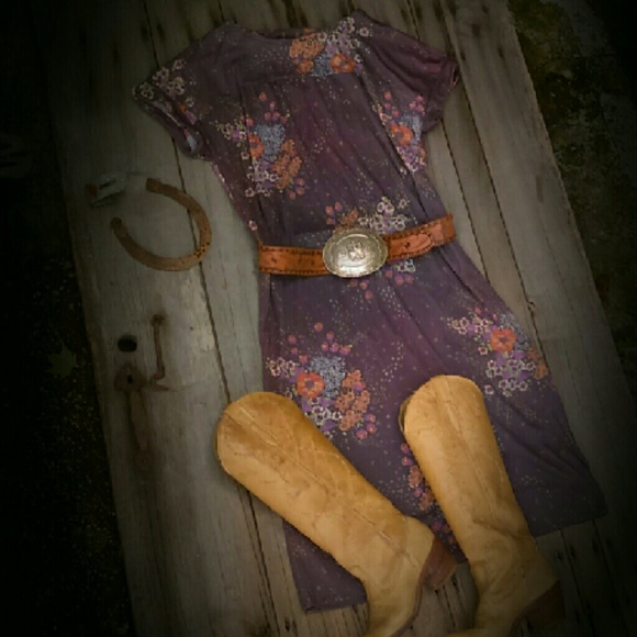 Handmade Dresses & Skirts - Vintage Floral Dress