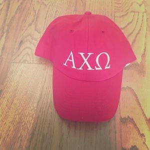 Alpha Chi Omega red baseball cap