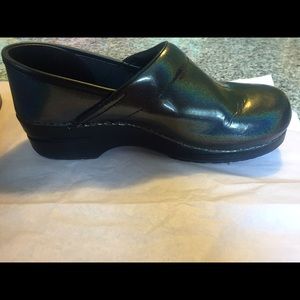 Dansko Professional Prism Glitter Leather Clogs