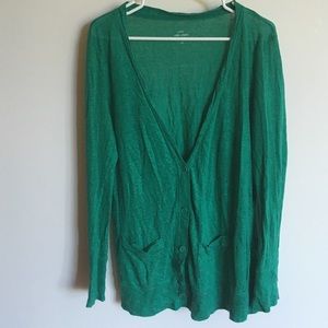 BRIGHT GREEN CARDIGAN