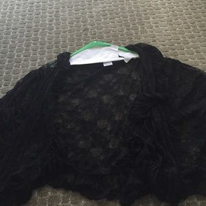 Free People Black Lace Kimono