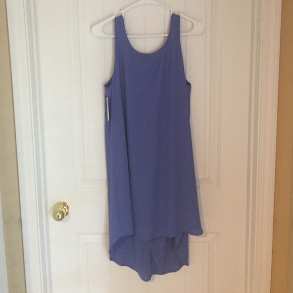 High low periwinkle bow back dress (boutique)