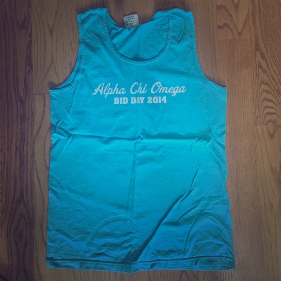 Alpha Chi Omega light blue tank
