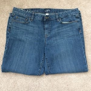 Loft Blue Jeans Size 12 Original Crop