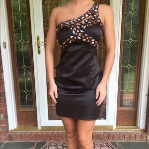Black cocktail dress