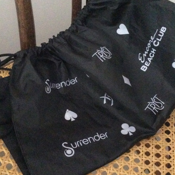 Black drawstring backpack 🎁 - Picture 3 of 4