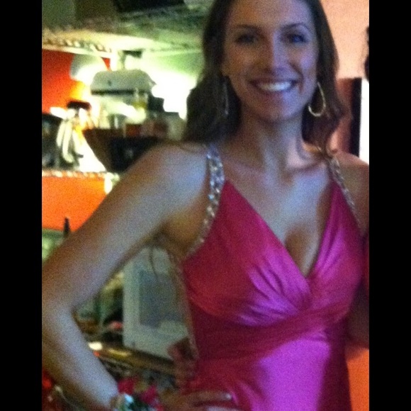 Pink prom dress