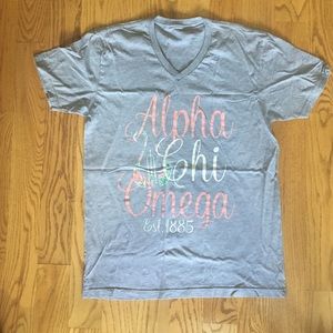 Alpha Chi Omega Lily Pulitzer V-neck Tee