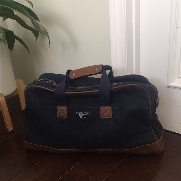 Penguin denim weekender